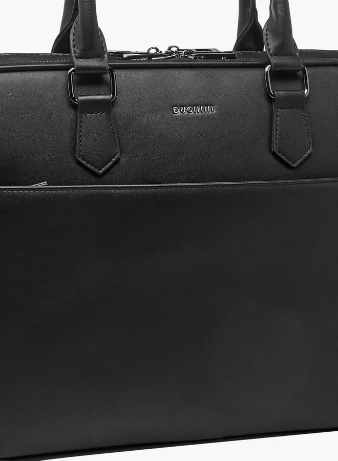 DUCHINI BLACK Men Detachable Strap Portfolio Bag for Men | Best Price UAE